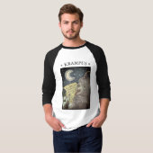 KRAMPUS NAUGHTY LIST, CHRISTMAS 3/4 SLEEVE T - SHI T-Shirt (Vorne ganz)