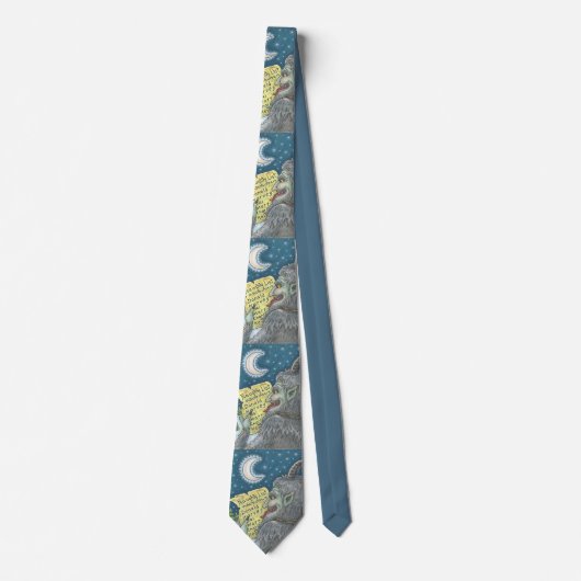 KRAMPUS NAUGHTY LIST, CHRISTMAS URLAUB NECK TIE KRAWATTE (Vorderseite)