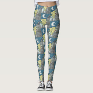 KRAMPUS NAUGHTY LIST GRUMPY CHRISTMAS LEGGINGS