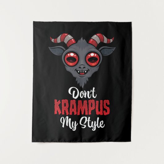 Krampus nicht meinen Stil Wandteppich (Vorderseite)