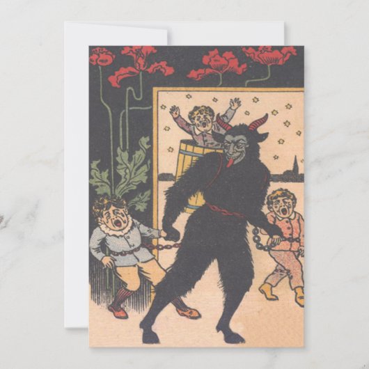 Krampus nimmt böse Kinder mit (Vorderseite)