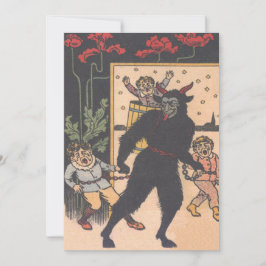 Krampus nimmt schlechte Kinder weg
