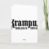 Krampus Note Card Feiertagskarte (Rückseite)