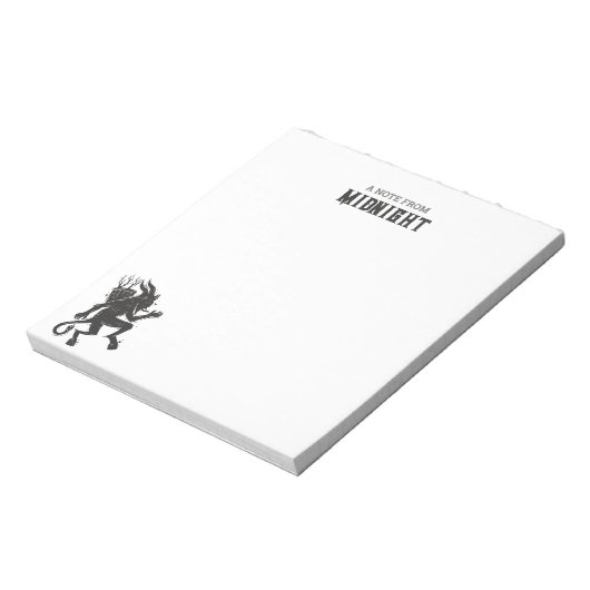 Krampus Notizblock (Rotiert)