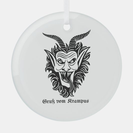 Krampus Ornament Aus Glas (Vorderseite)