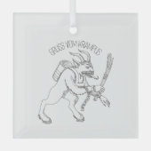 Krampus Ornament Aus Glas (Vorderseite)