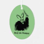 Krampus Ornament Aus Metall (Vorderseite links)