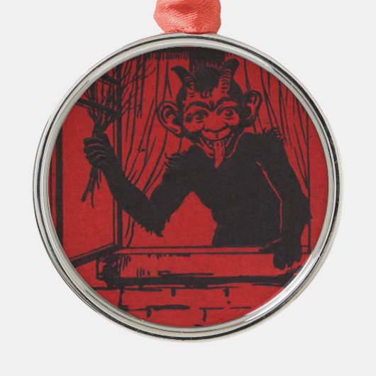 Krampus Ornament Aus Metall (Vorne)
