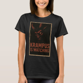 Krampus passt auf – Vintage-Horror-Weihnachtsshirt T-Shirt