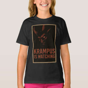Krampus passt auf – Vintage-Horror-Weihnachtsshirt T-Shirt