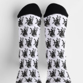 Krampus Pattern Crew Socken (Oben)