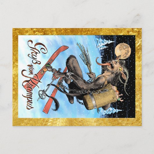 Krampus Postcard Postkarte (Vorderseite)