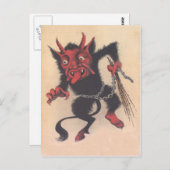 Krampus Postkarte (Vorne/Hinten)