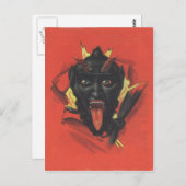 Krampus Postkarte (Vorne/Hinten)
