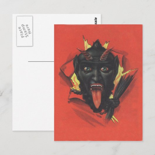 Krampus Postkarte (Vorne/Hinten)