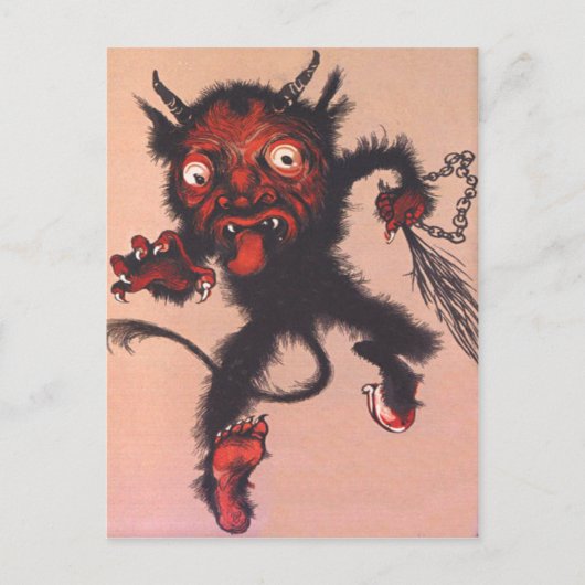 Krampus Postkarte (Vorderseite)