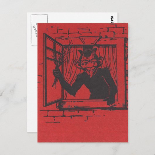 Krampus Postkarte (Vorne/Hinten)