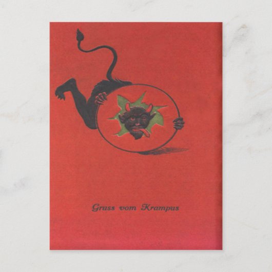 Krampus Postkarte (Vorderseite)