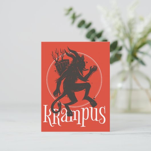 Krampus Postkarte (Stehend Vorderseite)