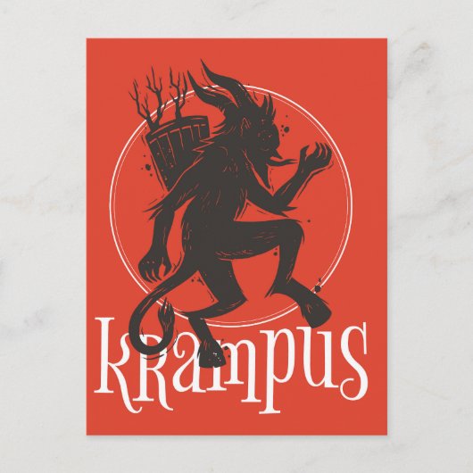 Krampus Postkarte (Vorderseite)