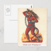 Krampus Postkarte (Vorne/Hinten)