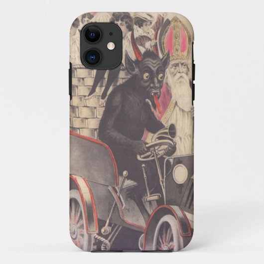 Krampus & Priester entführen Kinder Case-Mate iPhone Hülle (Rückseite)