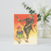 Krampus Puning Child Postkarte (Stehend Vorderseite)