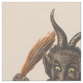 Krampus Punishing-Kinder Stoff (Nahaufnahme)