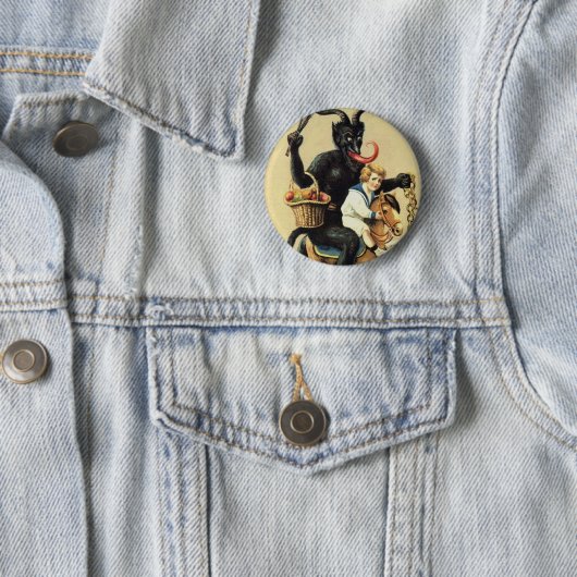 Krampus Rocking Horcking Holiday Weihnachten Weihn Button (Beispiel)