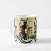 Krampus Rocking Horcking Holiday Weihnachten Weihn Kaffeetasse (Vorderseite Links)