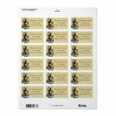 Krampus Rocking Horse Bad Demon Weihnachten Adressaufkleber (Vorne)