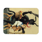 Krampus Rocking Horst Demon Weihnachten Weihnachte Magnet (Horizontal)