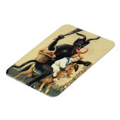 Krampus Rocking Horst Demon Weihnachten Weihnachte Magnet (Linke Seite)