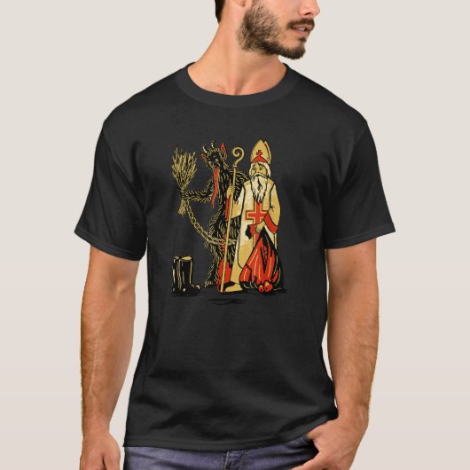 Krampus Saint Nicholas Weihnachtsdemon Merry Kramp T-Shirt (Vorderseite)