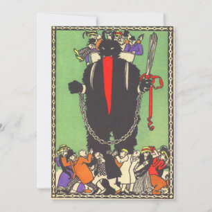 Krampus sammelt die schlechten Menschen