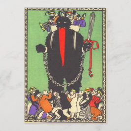 Krampus sammelt die schlechten Menschen