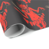 Krampus-Schalter Herz auf einem String Geschenkpapier (Rolleneckpunkt)