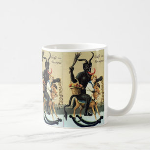 Krampus Schaukelpferd Feiertag Weihnachten Xmas Kaffeetasse