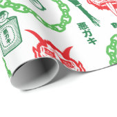 KRAMPUS: Schlechte Kinder Geschenkpapier (Rolleneckpunkt)