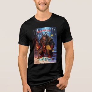 Krampus Sei Vorsichtig Tri-Blend Shirt
