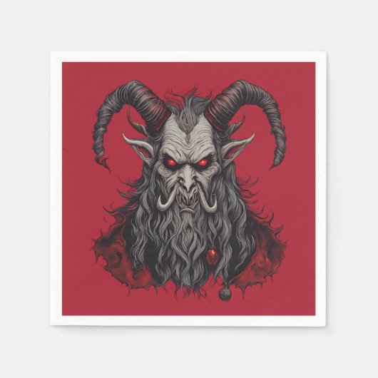 Krampus Serviette (Vorderseite)
