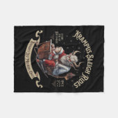 Krampus Sleigh Rides Fleecedecke (Vorderseite (Horizontal))