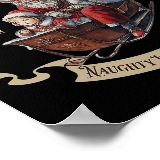 Krampus Sleigh Rides Poster (Ecke)