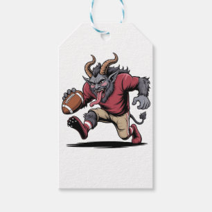 Krampus spielt Fußball Weihnachten Fitness Xmas  Geschenkanhänger