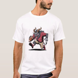 Krampus spielt Fußball Weihnachten Fitness Xmas T-Shirt