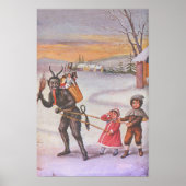 Krampus Stealing Toys & Children Poster (Vorne)