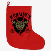 Krampus stellen frechen WeihnachtsStrumpf Großer Weihnachtsstrumpf (Vorderseite)