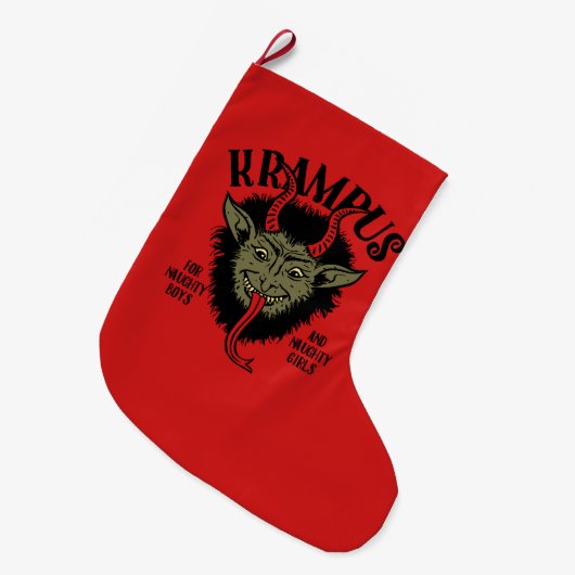 Krampus stellen frechen WeihnachtsStrumpf Großer Weihnachtsstrumpf (Vorderansicht (hängend))