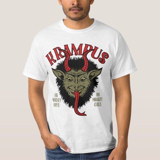 Krampus stellen freches gegenüber T-Shirt (Vorderseite)