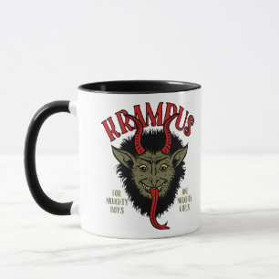 Krampus stellen freches gegenüber tasse